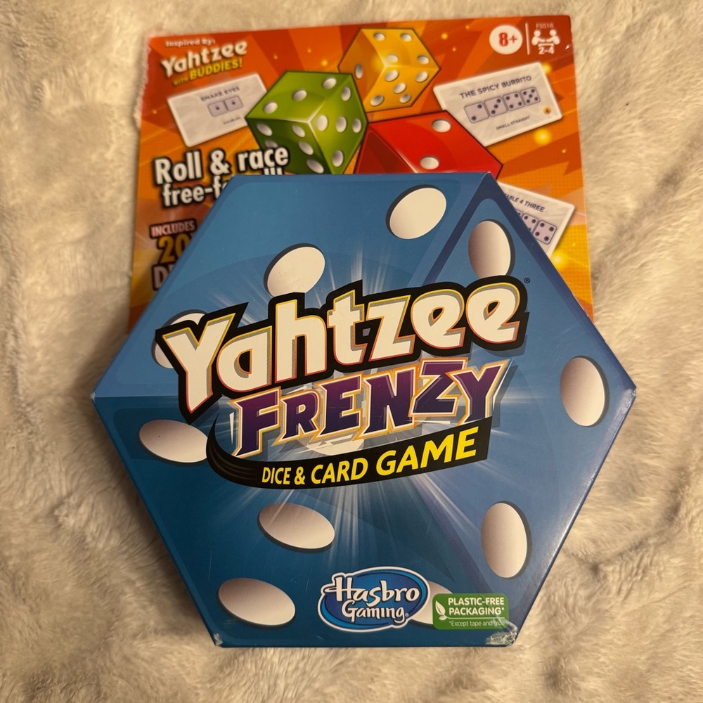 Hasbro Gaming Yahtzee Frenzy Dice And Card Game, Age 8+ New